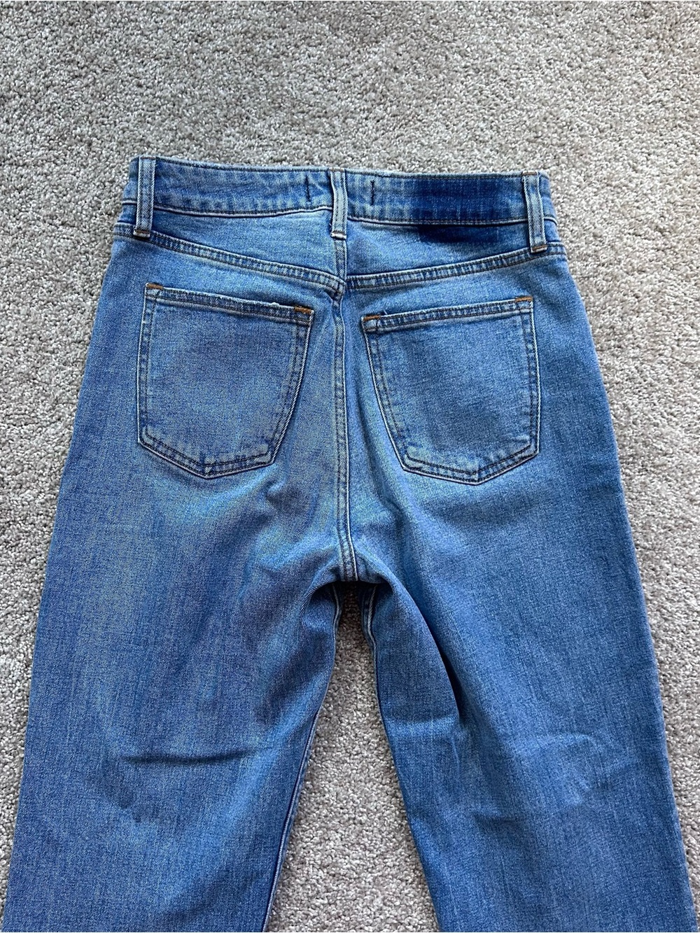 Abercrombie & Fitch Curve Love High Rise Mom Jeans 26 2 Medium Wash Distressed - Picture 9 of 9